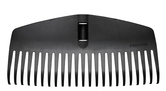 Cabezal de rastrillo de hojas de plástico negro sin mango