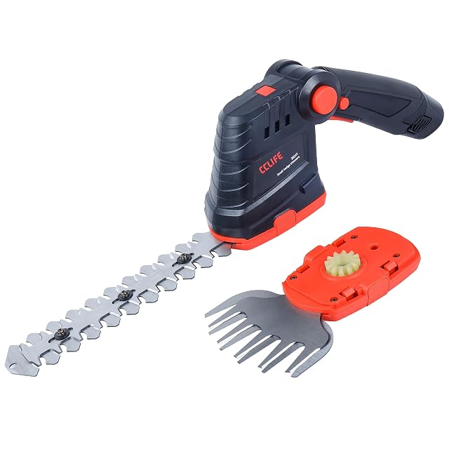 Tijeras 2 en 1 a batería para hierba y arbustos con batería extraíble