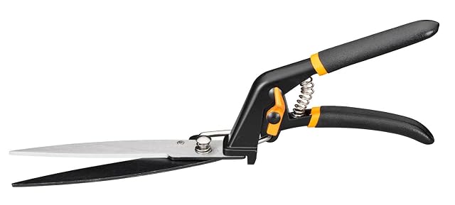 Tijeras de bordes Fiskars Solid GS21 en negro y naranja