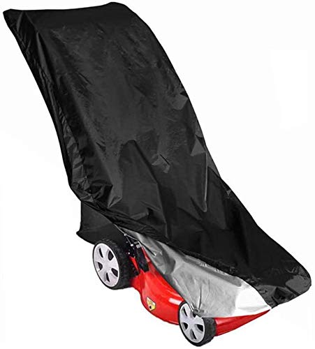 Funda impermeable Namvo negra plateada para cortacésped con bolsa de guardado