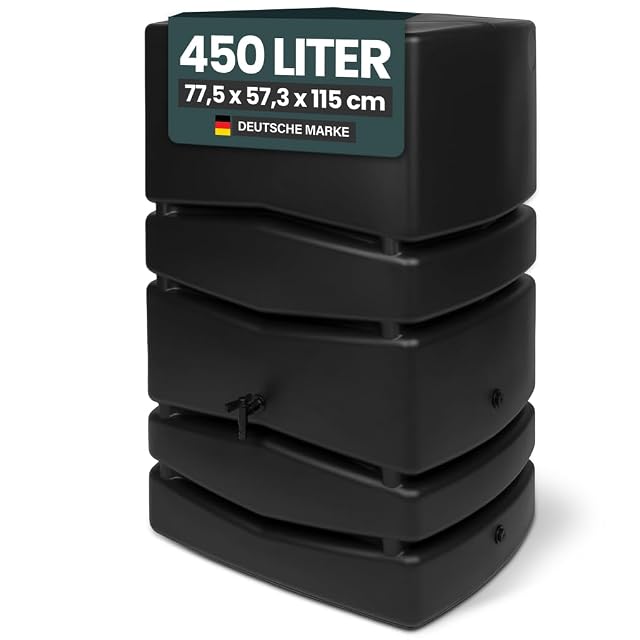 Depósito de agua de lluvia Aqua Tower antracita de 450 litros