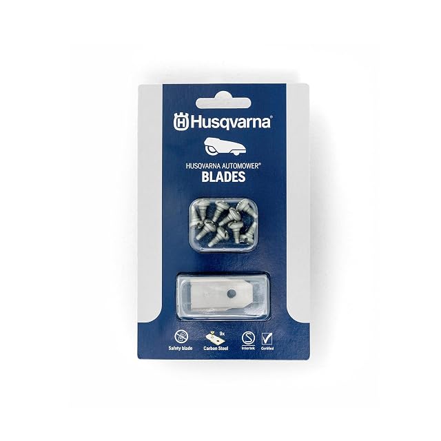 Pack original Husqvarna de nueve cuchillas para robot cortacésped con tornillos