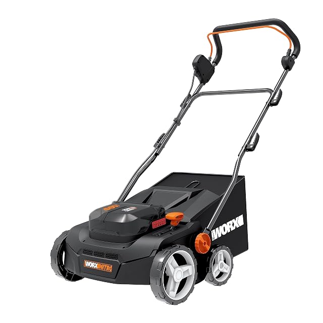 Escarificador y aireador de césped a batería WORX WG855E.9, servido sin batería
