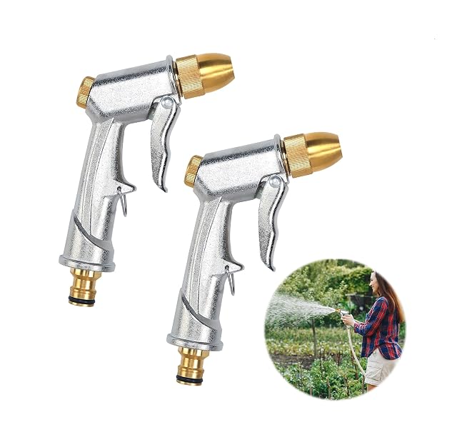 Dos pistolas de riego de jardín en aleación de aluminio