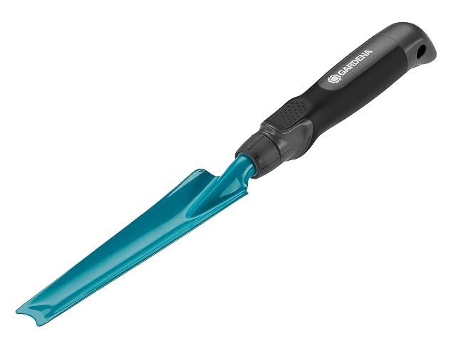 Cuchillo de mano para malas hierbas con punta en V y empuñadura ergonómica